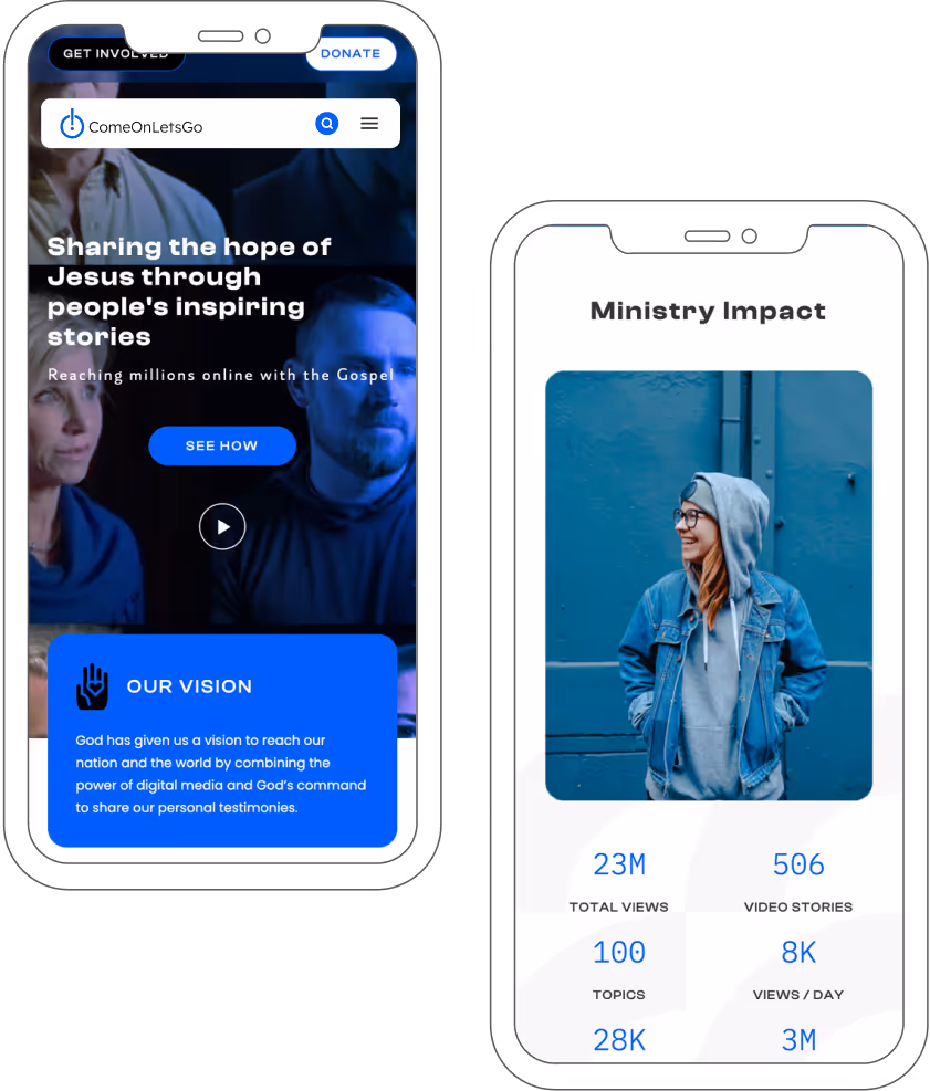 TVPPA mobile layout designed and developed by TVPPA