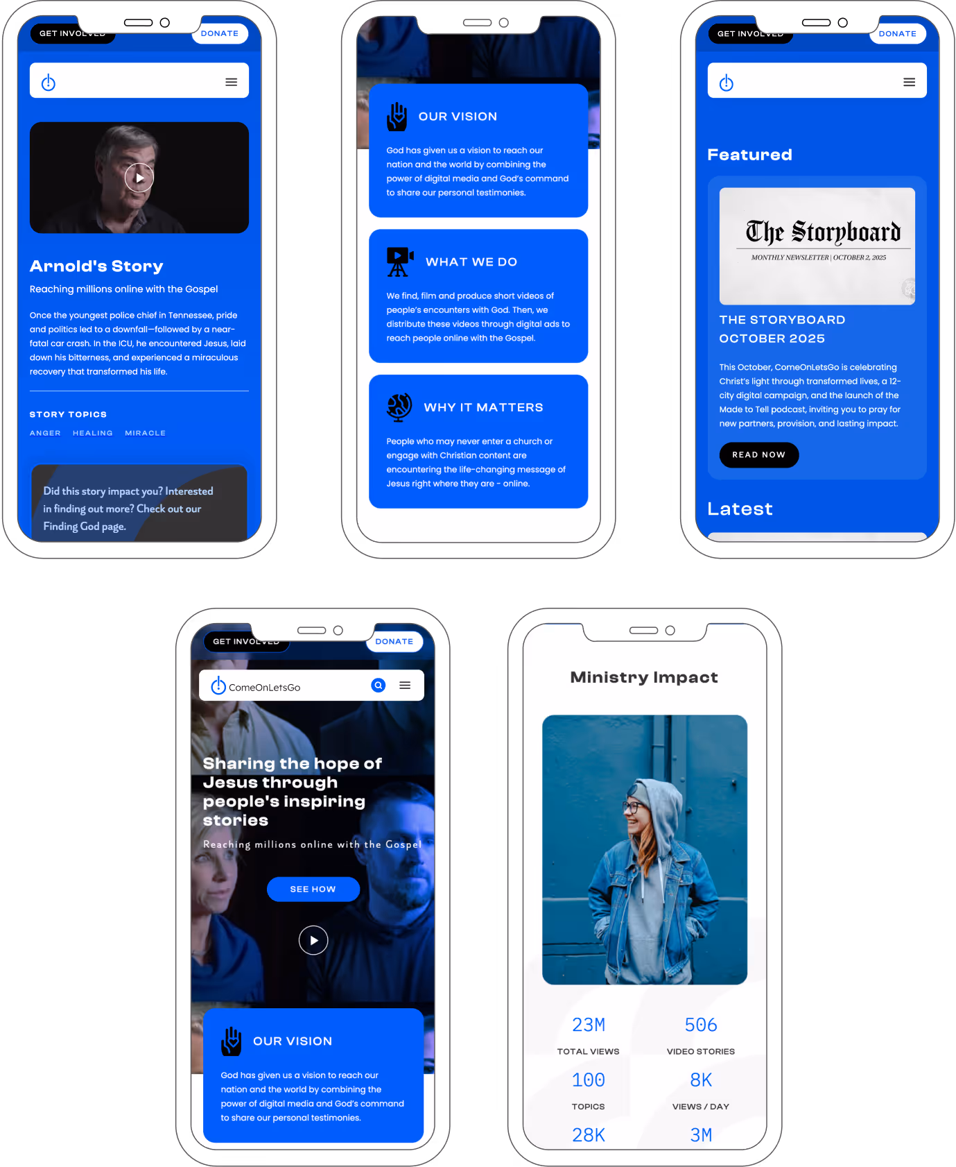 TVPPA Mobile designs created and developed by Triptych interactive