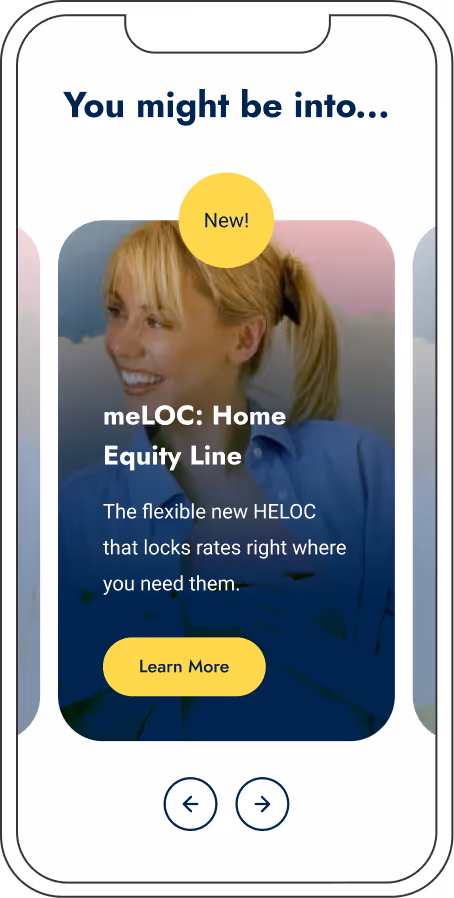 Fortera mobile website navigation screen